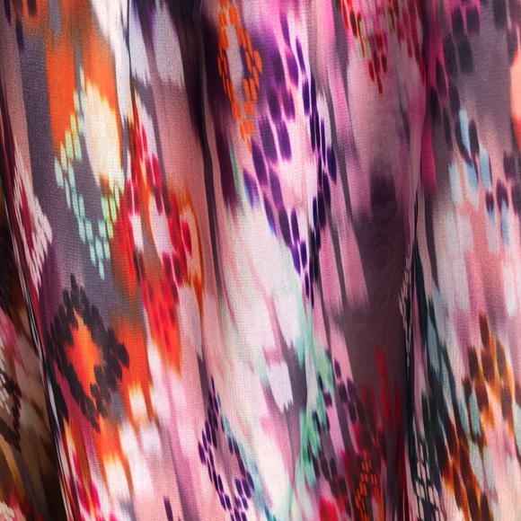 Zara Watercolor & Ikat Light & Flowy Sundress Size Small - Picture 5 of 12